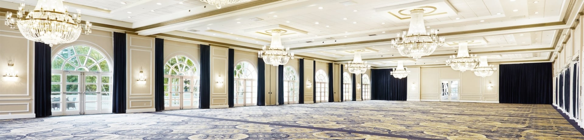 empty grand ballroom venue
