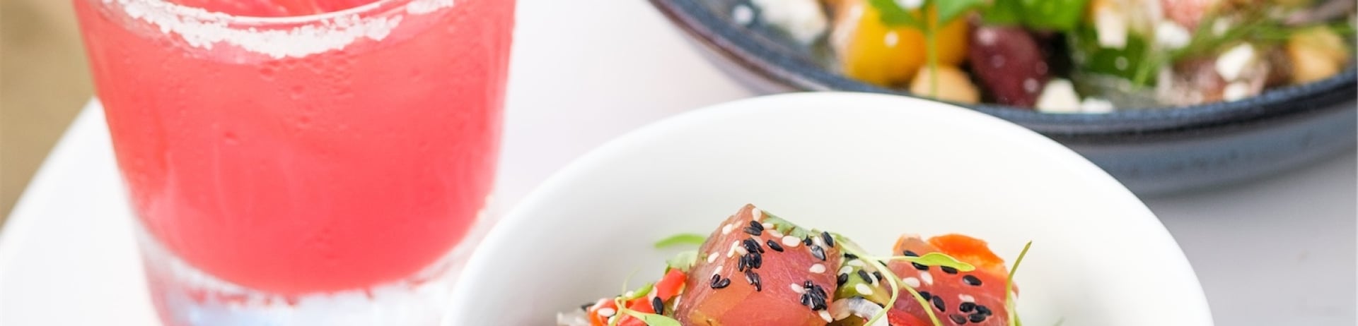 close up of a watermelon dish