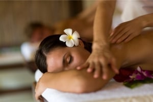 woman getting a massage